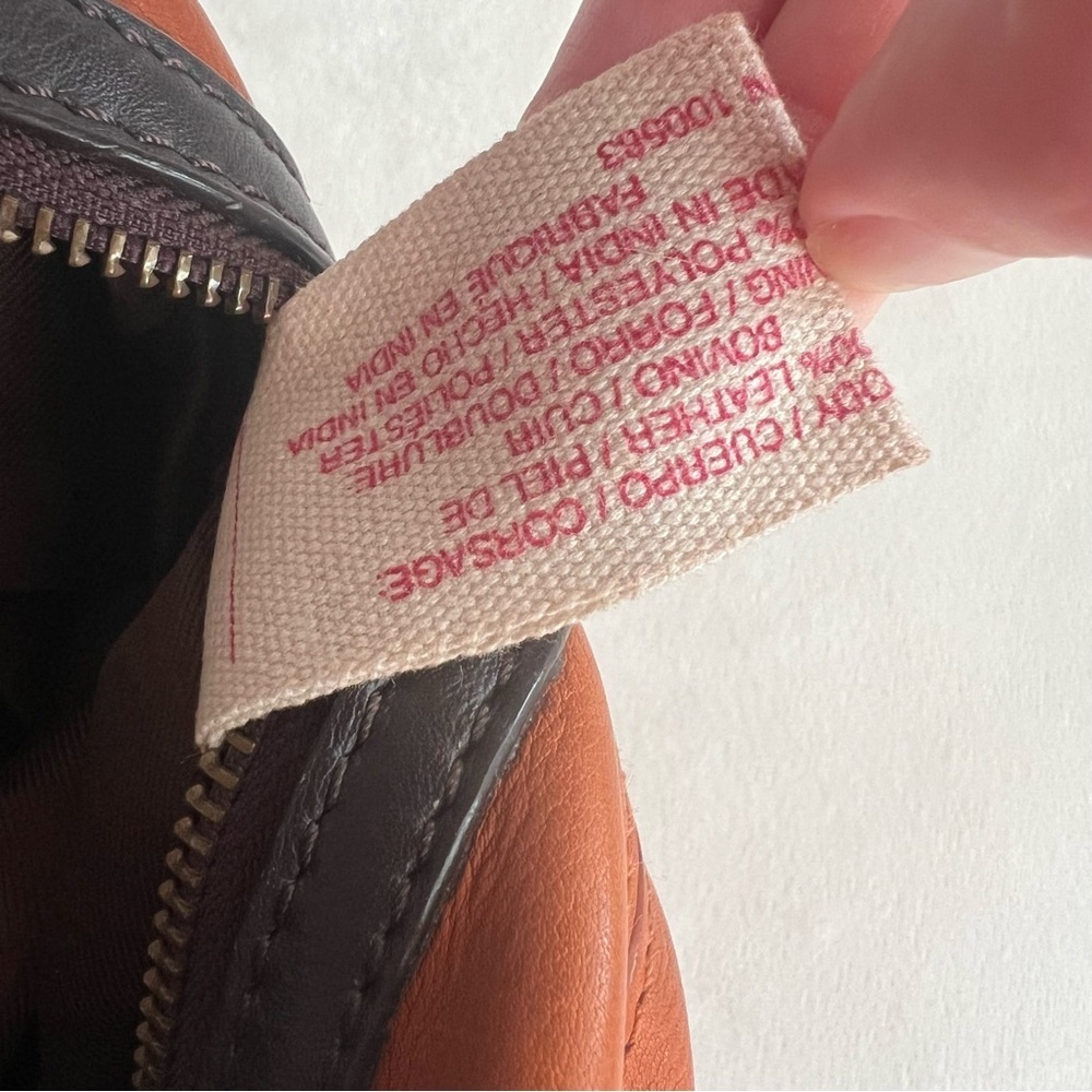 Lucky Brand Buckman Leather Cognac Colored Purse - Picture 12 of 14